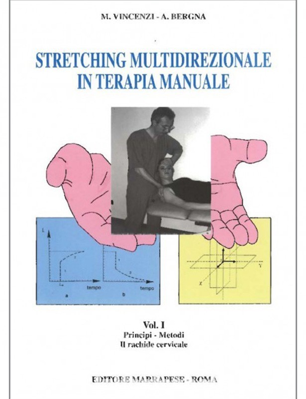 Copertina libro Stretching multidirezionale in terapia manuale – vol 1 di Andrea Bergna
