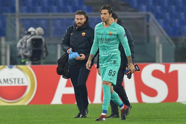 Marco Esposito con Antonio Mirante (foto Luciano Rossi)