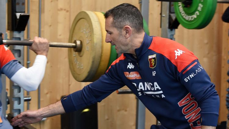 Alessandro Pilati al lavoro con il Genoa 